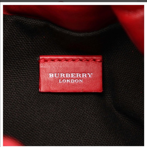 Burberry Red Suede Bucket Bag - Picture 2 of 6